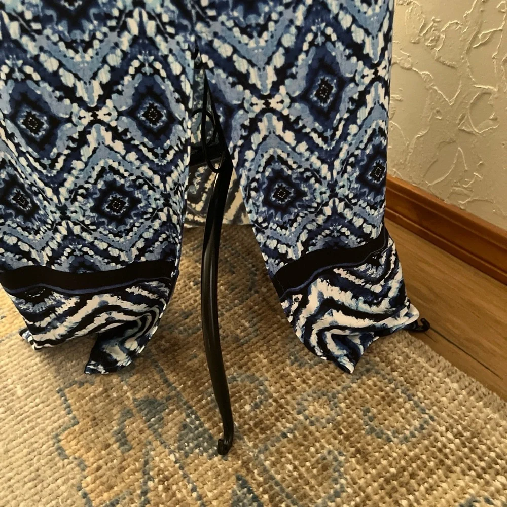 Chico’s Maxi Dress Blue Print Large - Picture 4 of 7